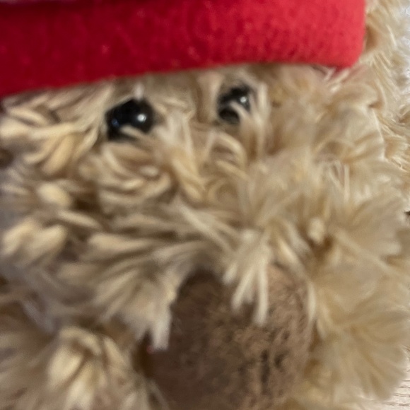 Fashion Bug Plush Shaggy Puppy Dog w Red Scarf & Hat Floppy Lay Flat 15” inch - Picture 4 of 7